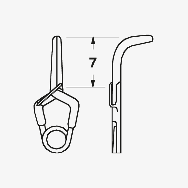 Clip Yasargil Estándar Permanente Curvo Estéril